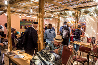Guests Assemble in One of Yitzhar's Sukkot 191015-1