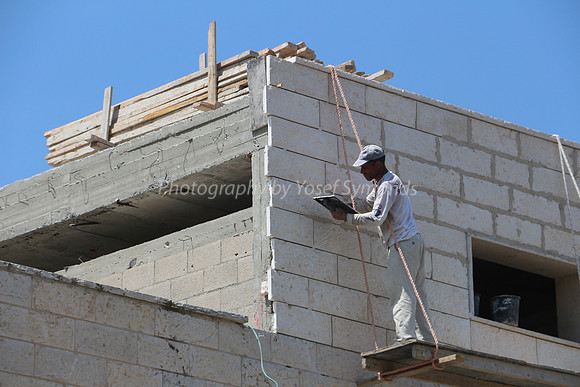 Construction Worker On Rope Scaffold 2
