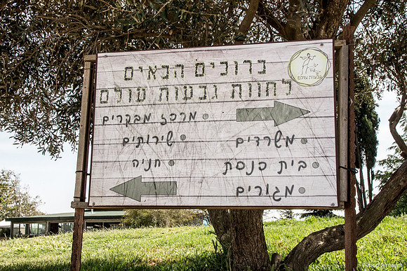 Orientat Sign for Givot Olam