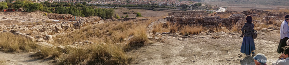 Panorama Looking North-East at Excavations  Beit Shemesh in Background 191121-4
