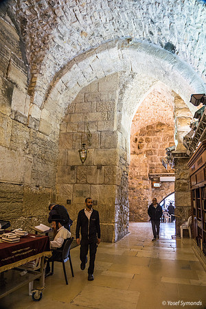 Tunnel Prayer Area of Western Wall 190509-1