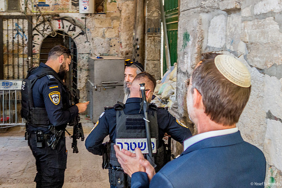 A Jew With Tefillin - Yikes! - A Holy Object On a Holy Site 2406