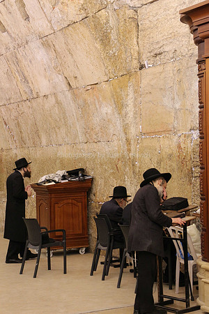Men Praying at Kotel 5