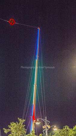 Lit Catapault on Eilat Port 180603-1