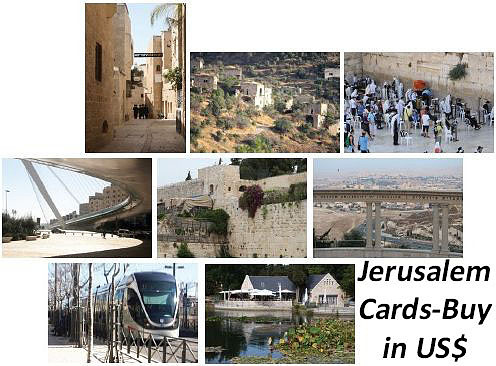 Jerusalem Greeting Cards - Dollars