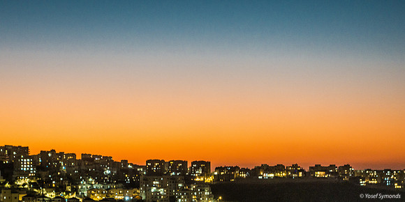 Sunset Over Ramat Beit Shemesh Gimmel 221218-1