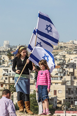 Family with Flags 100129-16