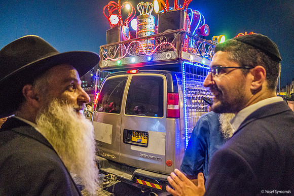 Much to Discuss at Sefer Torah Procession 220817-1