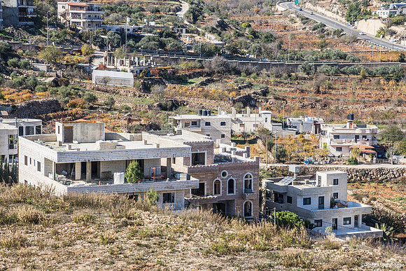 Illegal Arab Construction and Rout 60 in Background 221220-12