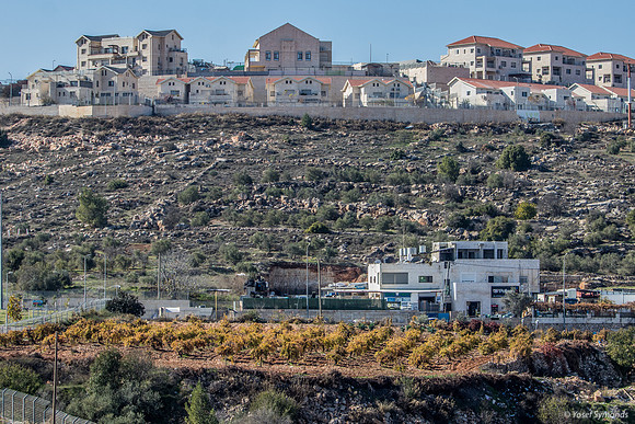 Illegal Arab Construction Foreground - Elazar in Background 221220-13