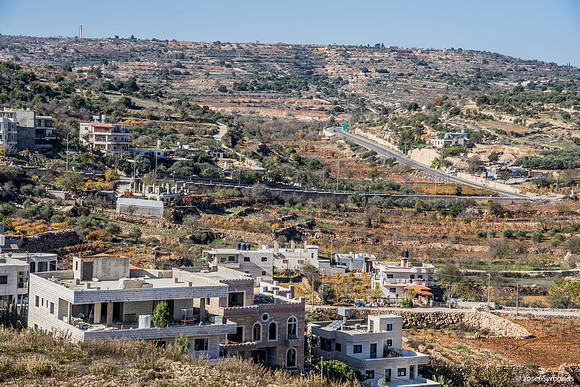 Illegal Arab Construction Foreground - Route 60 in Background 221220-1