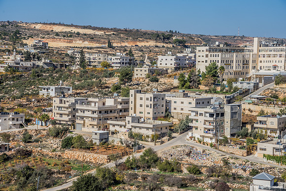 Illegal Arab Construction Including School on Right 221220-10