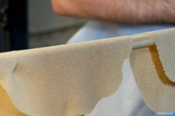 Carrying Matza Dough to Oven 190408-4