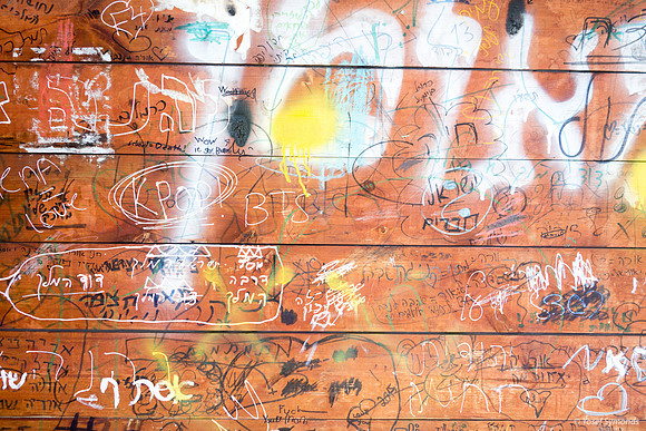 Wooden Bus Shelter Graffiti 190910-1