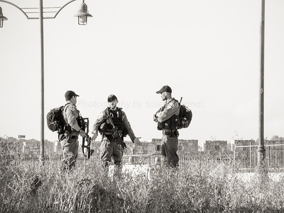 Policemen Discussing the Situation