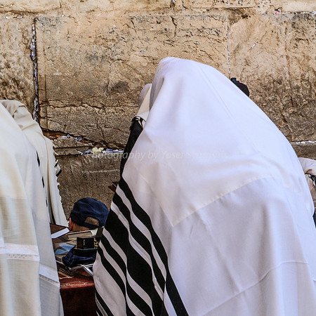 Men Praying at Kotel 9