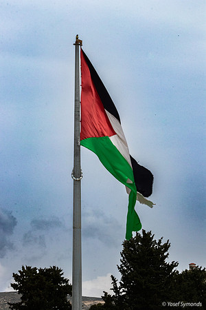 Palestinian Flag - Sebastia Shomron Area C 230322-1