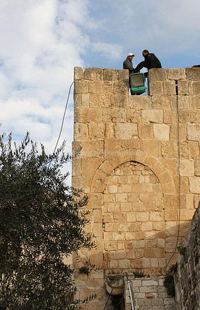 Wakf Lookout Guards on Mercy Gate Tower 2