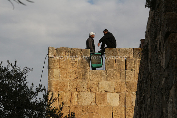 Wakf Lookout Guards on Mercy Gate Tower 1