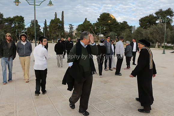 Jews Walking Backwards to Honor Site of Holy Temple 2
