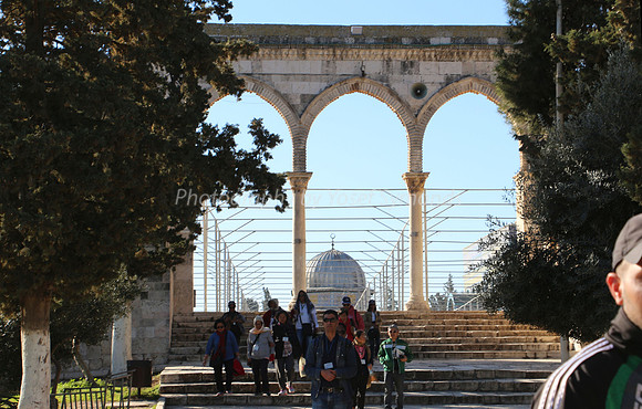Northern Gateway with Al-Aksa Mosque in Background