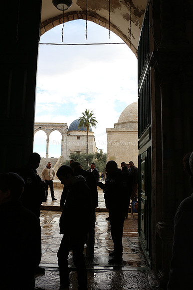 Exiting the Temple Mount