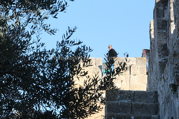Wakf Lookout Guard on South Side of Mercy Gate Wall 1