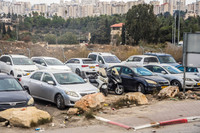 Worker's Cars at Border 221107-1