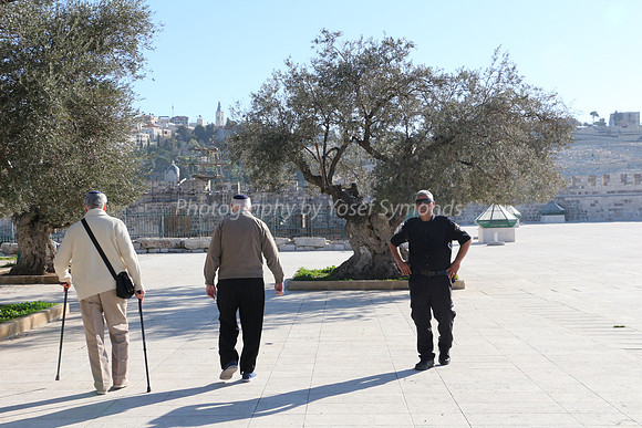 Policeman Containing Jewish Group