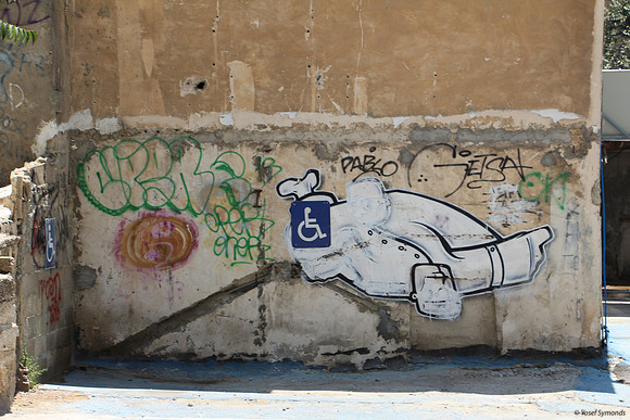 Graffiti in Jerusalem Parking Space