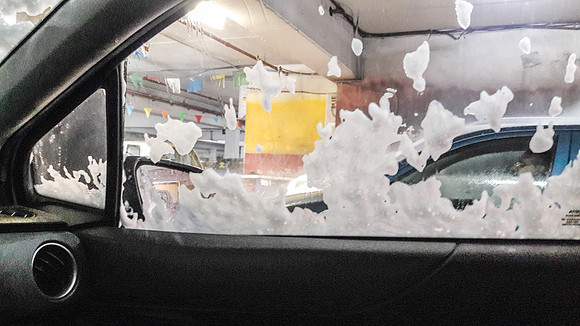 Windscreen in Car Wash 15