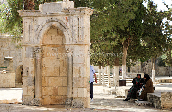 Arab Women Sitting on the Temple Mount 2