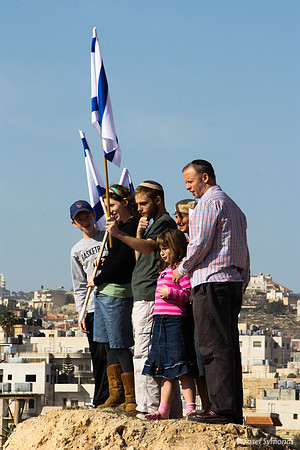 Family with Flags 100129-17