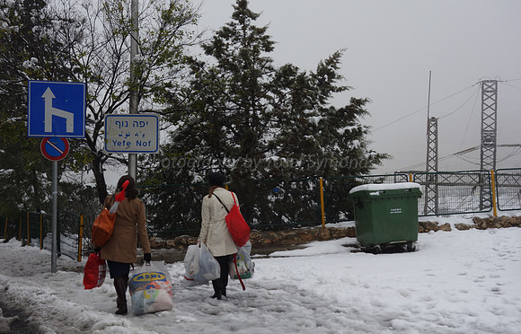 A Lot to Carry in the Snow