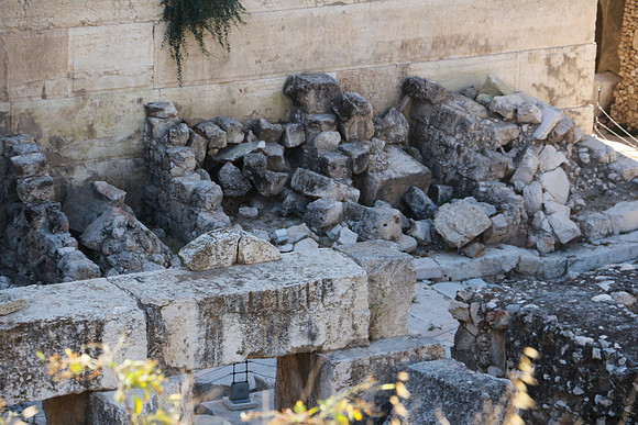 Remains of Ancient Roadway Under Robinson's Arch