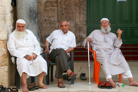 Sitting Outside El-Aksa Mosque