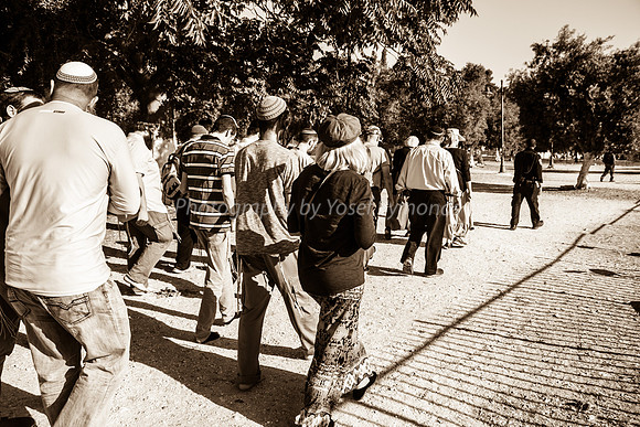 Group Heading East Along South Side 3
