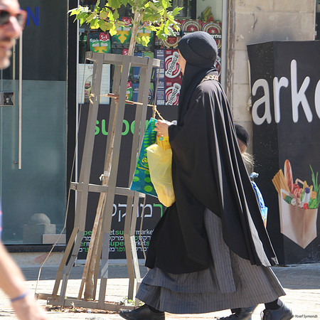 Lady in Burka-like Dress