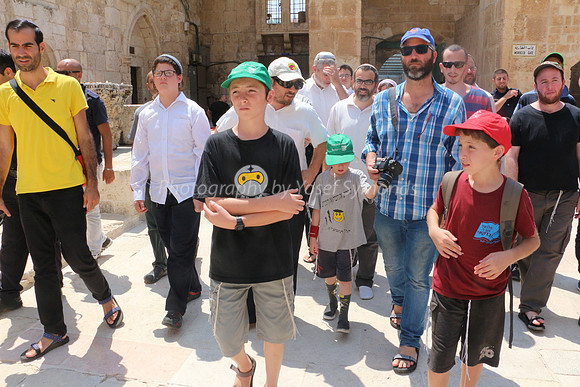 Jewish Visitors Paying Respects on Temple Mount 1