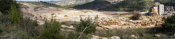 Archeological Site NE View Panorama 1 - Mishkafayim 2017 Q1