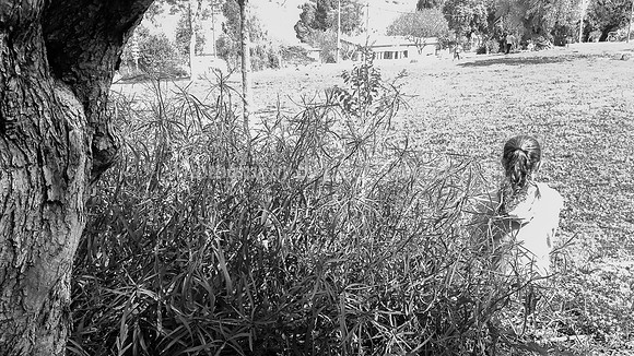 Girl Behind Tree 3