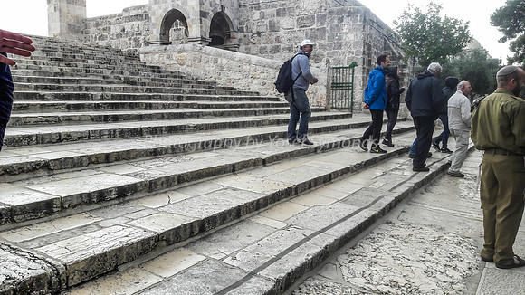 Stairs Aligned With 1st  Temple 170402-2