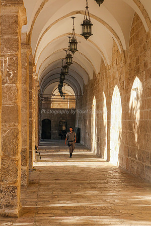 Border Policeman in Cloisters