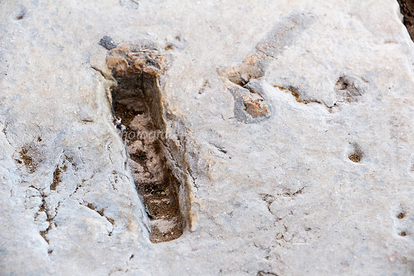Stone Indentation to House Mezzuzah