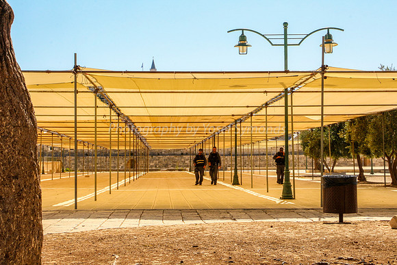 Overhead Shade for Ramadan Worshippers