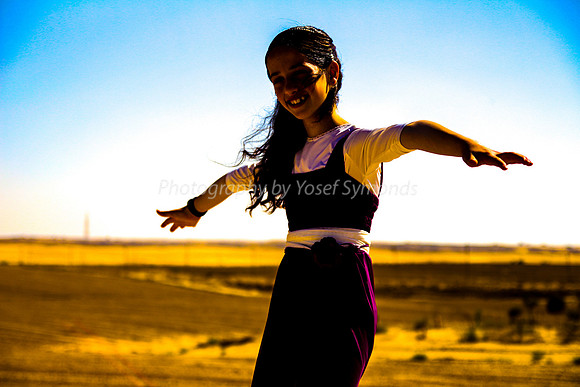 Bat mitzvah Girl in Desert 1