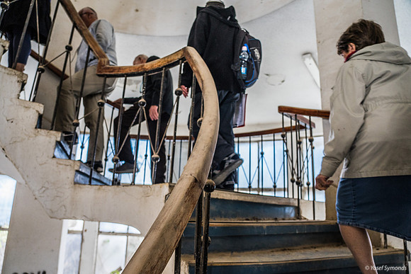 Participants Climbing Terminal Staircase 221107-1