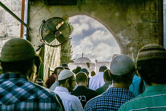 Entering Temple Mount Via Mugrahbi Gate