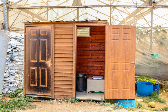 Environment friendly restroom in Beta Israel Village