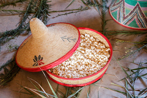 Traditional Ethiopian serving dish